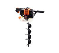Perceuse à essence AWTOOLS pour sol 2,95 CV 2 temps + 3 forets (100, 150, 200 mm