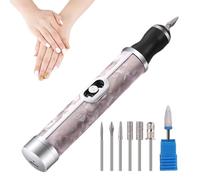 Perceuse à ongles - Broyeur d'ongles pour ongles épais humain - Sans fil 4 vitesses Outils professionnels pour enlever les ongles en acrylique pour façonner les bords, polir, meuler, soigner,