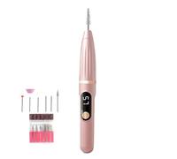 Perceuse à ongles électrique, lime à ongles, ensemble de manucure rechargeable, affichage numérique, portable et légère, utilisation à la maison et en salon, 0,83 x 6,02 pouces, ABS, . 1 x 15,3