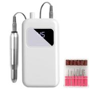 Perceuse à ongles électrique - Lime réglable à 45 vitesses | Broyeur portable 1200 mAh 6 W | Ensemble professionnel de dissolvant de gel | Outil de salon de poche | Pour les professionnels débutants e