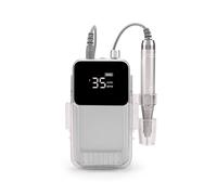 Perceuse à ongles électrique, Ponceuse à ongles rechargeable 35000 tr/min, machine électrique, lime portable(Silver)