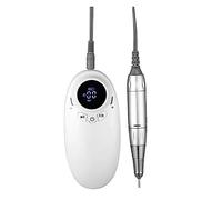 Perceuse à ongles électrique sans fil moteur noyau 35000 tr/min, perceuse rechargeable Portable Nail Art manucure(blanc)