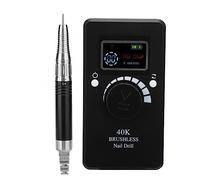 Perceuse à ongles, perceuse à ongles électrique portable 40 000 tr/min, machine de meulage, polisseuse, dispositif de polissage de manucure avec poignée, outil de pédicure, outils professionnels pour