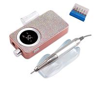 Perceuse à Ongles Portable, Lime à Ongles électrique 35 000 TR/Min avec 6 forets, kit pour Ongles en Acrylique Professionnel, Ongles en Gel, manucure pédicure, Outils de Polissage pour la Maison et l