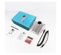 Perceuse à ongles rechargeable 45 000 tr/min, perceuse à ongles professionnelle avec écran LCD, ensemble de perceuse sans fil portable Nail Art(Silver Set)