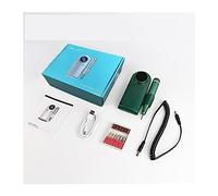 Perceuse à ongles rechargeable 45 000 tr/min, perceuse à ongles professionnelle avec écran LCD, ensemble de perceuse sans fil portable Nail Art(Green Set)