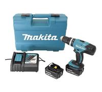 Perceuse à percussion 18v (2x3,0 Ah)+ 74 accessoires Makita DHP453RFX4