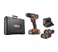 Perceuse à percussion 18V Brushless + batteries 2Ah et 4Ah - BSB18SBL2-X02C AEG Powertools