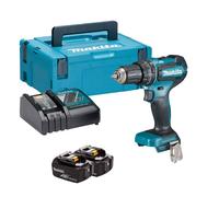Makita DHP485RFJ perceuse 1900 tr/min Sans clé 1,8 kg Noir, Bleu