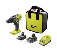 Ryobi Perceuse-visseuse à percussion 2 vitesses 18V, 1x2,0Ah et 1x4,0Ah - R18PD3-242S
