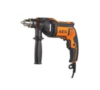 AEG - Perceuse Percussion 1 vitesse 750 Watts, 29Nm, vitesse 2 800 tr/min, Variateur électronique, mandrin à clé, livré avec son Sac de transport - SEB750RZ