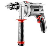 Perceuse à Percussion Graphite 850 W - Puissante, Universelle, Avec étui De Transport