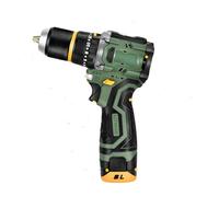 Perceuse à percussion à batterie sans balais, perceuse visseuse batterie 16,8 V avec batterie 2,0 Ah, visseuse électrique 55 Nm, 23 + 1 niveaux, pour la maison et le jardin, bricolage (2 batteries)