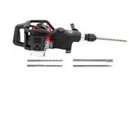 Perceuse à percussion à essence 1000 W, marteau-piqueur de démolition à essence 33 cm³ à 2 temps, for concasser, buriner et creuser,Brique, bois, acier