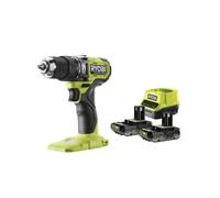Perceuse à percussion Brushless 18V RYOBI - 54 Nm - 2 Batteries 2,0Ah - Chargeur - RPD18BL1-2C20S