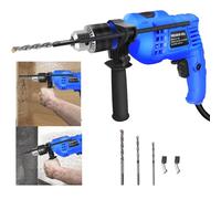 Perceuse à percussion électrique filaire 850W Vitesse variable 0-3000 RPM Marteau et perceuse 2-en-1 avec poignée rotative Perçage pour le béton, le bois, l'acier, les pierres, le verre