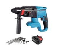 Perceuse À Percussion Électrique Sans Balais Multifonctionnelle Fil Rechargeable Marteau Rotatif Outils Électriques For Batterie 18 V Capacité De PerçAge Maximale(With Battery x 1)