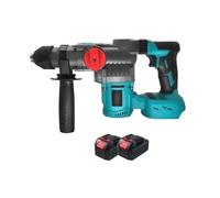 Perceuse À Percussion Électrique Sans Fil 2200 W 26 Mm SDS Mandrin Rapide Outil For Batterie 18 V Des Performances Puissantes(With 2XBattery)