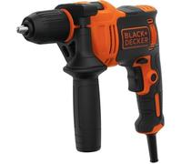 Perceuse à percussion filaire 550W BLACK+DECKER (Livrée avec 2 forêts) - BEH550-QS