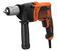 BLACK+DECKER BEH850-QS Perceuse à percussion filaire - 54 400 cps/min - Guide de profondeur - Poignée latérale 850W Autre