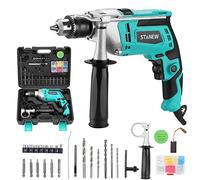 Perceuse à Percussion Filaire 850w, STANEW Poignée Rotative à 360°, Perforateur Taille de Mandrin 0-13mm,Brique,Bois,Acier