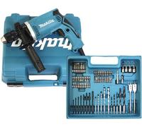 Makita Perceuse à percussion 710 W Ø 13 mm avec coffret 74 accessoires