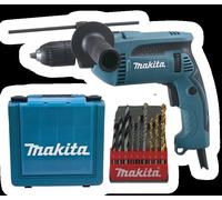 Perceuse à percussion Makita avec étui, mandrin rapide 1,5-13 mm, 680 W HP1641K1X