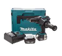 Perceuse à percussion MAKITA DHP458Z - 2 Batteries 18V 4Ah Li-ion - Mandrin métallique