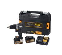 Perceuse à percussion mclaren sans balais xr 18 V 13 mm 90 nm avec 2 batteries Li-ion 4 ah et mallette tstak