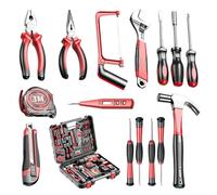Perceuse à percussion Perceuse visseuse sans fil Multifonction 1 batterie 117 accessoires Chargeur 21V 50 N.m trousse outils
