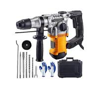 Perceuse à percussion rotative 1050W Max forage 26mm SDS Plus démolition marteau-piqueur 4in1 électrique bois béton perforateur,Grande Stabilité