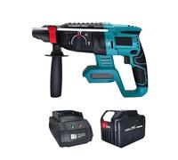 Perceuse À Percussion Rotative Sans Fil Balais De 26 Mm, Électrique Multifonctionnelle Rechargeable, Compatible Avec Batterie 18 V Des Performances Puissantes(1PC 6.0Ah Battery)