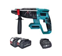 Perceuse À Percussion Rotative Sans Fil Balais De 26 Mm, Électrique Multifonctionnelle Rechargeable, Compatible Avec Batterie 18 V Des Performances Puissantes(2PCS 4.0Ah Battery)