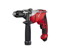 Einhell Perceuse à percussion RT-ID 65 /1 (650 W, Mandrin 13 mm haut de gamme, Variateur électronique, Poignée supplémentaire avec Soft Grip et rangement des forêts, Fixe-câble, LED) G