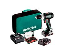 Perceuse à percussion sans fil 18 V METABO SB 18 L (coffret, 2 batteries 2 Ah, jeu d'embouts) 614053900