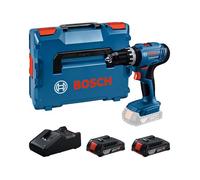 Bosch Professional 18V System perceuse-visseuse sans-fil GSB 18V-25 (Ø vis max. 10 mm, avec 2 batteries GBA 2,0 Ah, GAL 18V-40, L-BOXX)
