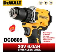 Perceuse à percussion sans fil DEWALT DCD805 20V Max XR Brushless et tournevis multifonction 60V 2PCS 9Ah-Ch