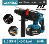 Perceuse à percussion sans fil Makita 18V, sans balais, 26 mm, batterie lithium 18V, outils électriques pour Makita Tools plus batteries