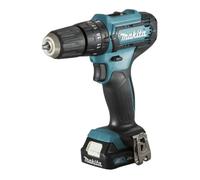 Perceuse Makita HP333DSAE; 12 V; 2x2,0 Ah accu.