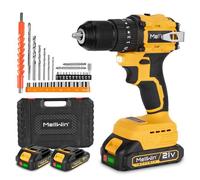 Perceuse à percussion sans fil - MELLWIN - MellWin - Moteur sans balais - 21V - 2x1,5 Ah