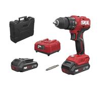 Perceuse à percussion sans fil - SKIL - sans charbons - 20V Max - 2 vitesses - mandrin 13 mm - LED - perçage bois métal - 3021 HA