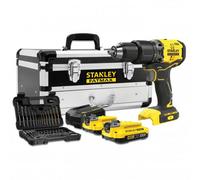 Perceuse à percussion sans fil Stanley SFMCD715D2F-QW; 18 V; 2x2,0 Ah accu. + Accessoires
