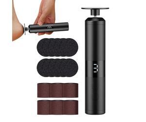 Perceuse à talons | Appareil portable silencieux sans fil sécurisé avec 3 niveaux - Machine électrique pour poncer et polir les pieds, pour maison, résidence, voyage, vacances, route
