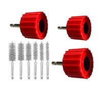 Perceuse à tube en cuivre, brosse à tube en cuivre | Brosse à ébavurer pour raccord de forage 3X | Outil pratique pour le nettoyage des tuyaux, outils pour tuyaux en cuivre avec 6 poils en f