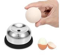 Perceuse à œufs en acier inoxydable, tisonnier anti-éclatement avec base robuste et broche rétractable, aiguille antirouille pour œufs durs ou crus, séparateur de trous pour boulangerie ustensiles de