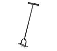 Perceuse de jardin en acier au carbone robuste avec ressorts de réinitialisation d'identité pour un conditionnement du sol sans effort et une revitalisation de la croissance Aérateur manuel d'herbe