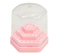 Perceuse de manucure professionnelle, 48 fentes, boîte de rangement en plastique ABS, design facile d'accès, boîte à outils de manucure portable