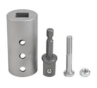 Perceuse de remorque en acier inoxydable compatible avec arbres d'entraînement de 2,5 cm, comprend un adaptateur de douille d'entraînement de 30,5 cm et des composants d'installation complets