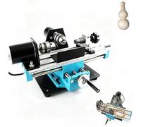 Perceuse D'établi De Précision Pour Perles De Bois, 400 W, 7 Vitesses, Micro Tour À Métal Pour La Fabrication De Bijoux, Artisanat De Petites Pièces À Grande Vitesse, Tournage Et Polissage