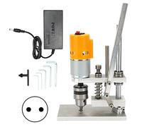 Perceuse d'établi électrique, perceuse de table, moteur en cuivre pur haute résistance, corps en alliage d'aluminium léger, outil d'atelier à domicile pour bricolage (Prise UE JTO (0,3-4 mm))